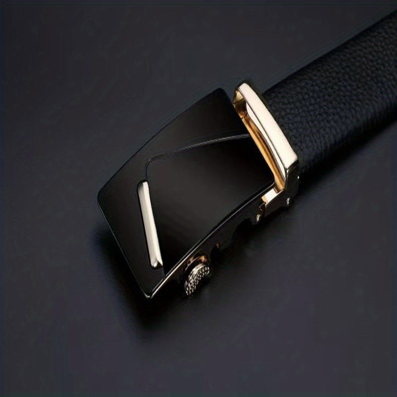 Leisure & Business Belt Double sided Cowhide Automatic Buckle for Men
