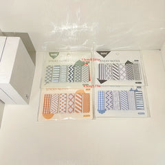 Index Stickers Set: Writeable Paper Sticky Notes Loose Leaf Bookmarks