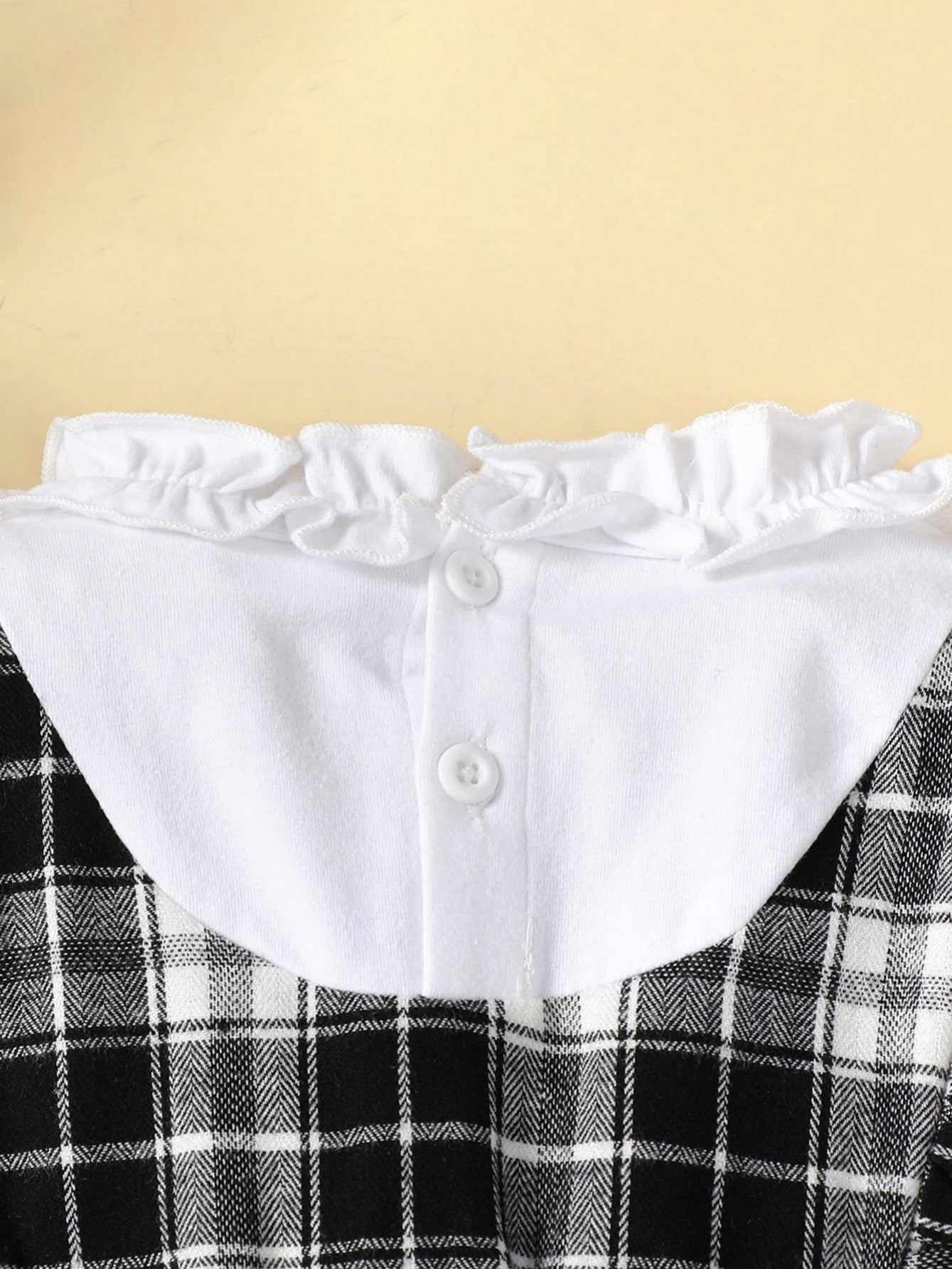 Toddler Girls Plaid Long Sleeve Dress Baby Kids Clothes