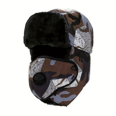 Winter Fishing Hat with Face and Ear Protection