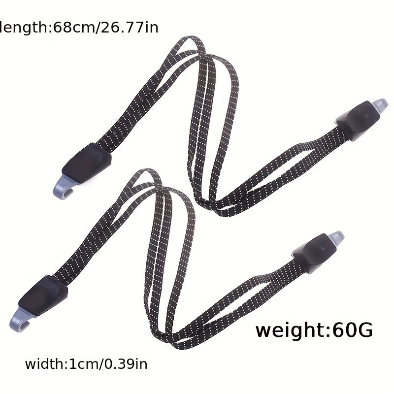 3-in-1 Bicycle Luggage Tie Rope Rack 26.77in Traction Strap Rope
