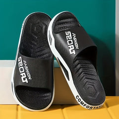 Men's Quick Drying Non Slip Slides - Comfortable Indoor/Outdoor Summer Sandals