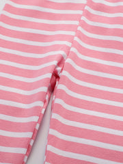 Toddler Girls Bee Flower Striped Leggings Casual Elastic Waist Pants