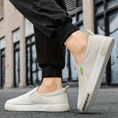 Men's Canvas Slip-On Sneakers Comfortable Breathable Shoes