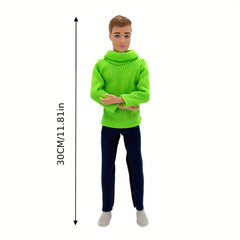 Male Doll Set w/ Interchangeable Outfits 2 Pack Multijoint Action Fig
