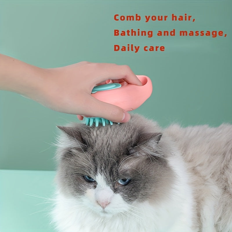 Silicone Cat Paw Pet Shampoo Brush Gentle Massage and Cleaning for Dogs and Cats