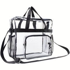 Transparent PVC Large Capacity Beach Bag Travel Bag Waterproof Wash Bag