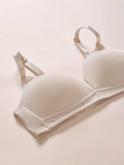 Comfy Wireless Push Up Bra Breathable Solid Women's Lingerie
