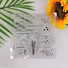 Christmas Metal Cutting Dies And Stamps Set For Scrapbooking Crafts