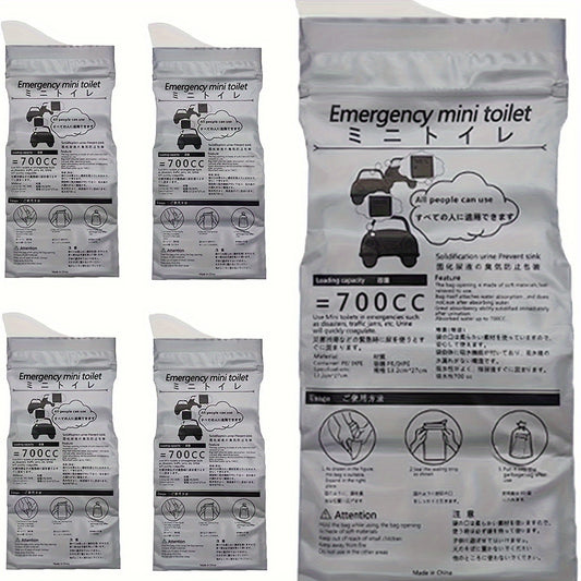 4pcs Car Emergency Urine Bag Disposable Mini Portable Vomiting Bag