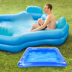 2pcs Durable PVC Inflatable Pool 58 Portable Square Sand Tray