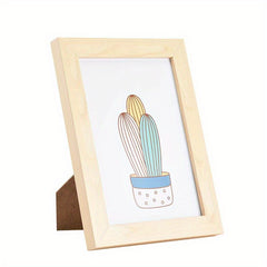 Newborn Photo Frame Pendulum Wall 5 6 7 8 10 16 A4 Picture Frame Solid Wood