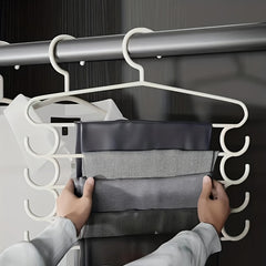 5-Layer Closet Storage Organizer for Neatly Organizing Pants, Towels, Scarves