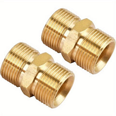 Pressure Washer Hose Coupler M22 14mm Male To M22 14mm Male Solid Brass