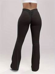 High Waist Yoga Flared Pants Bell Bottom Leggings Women's Activewear