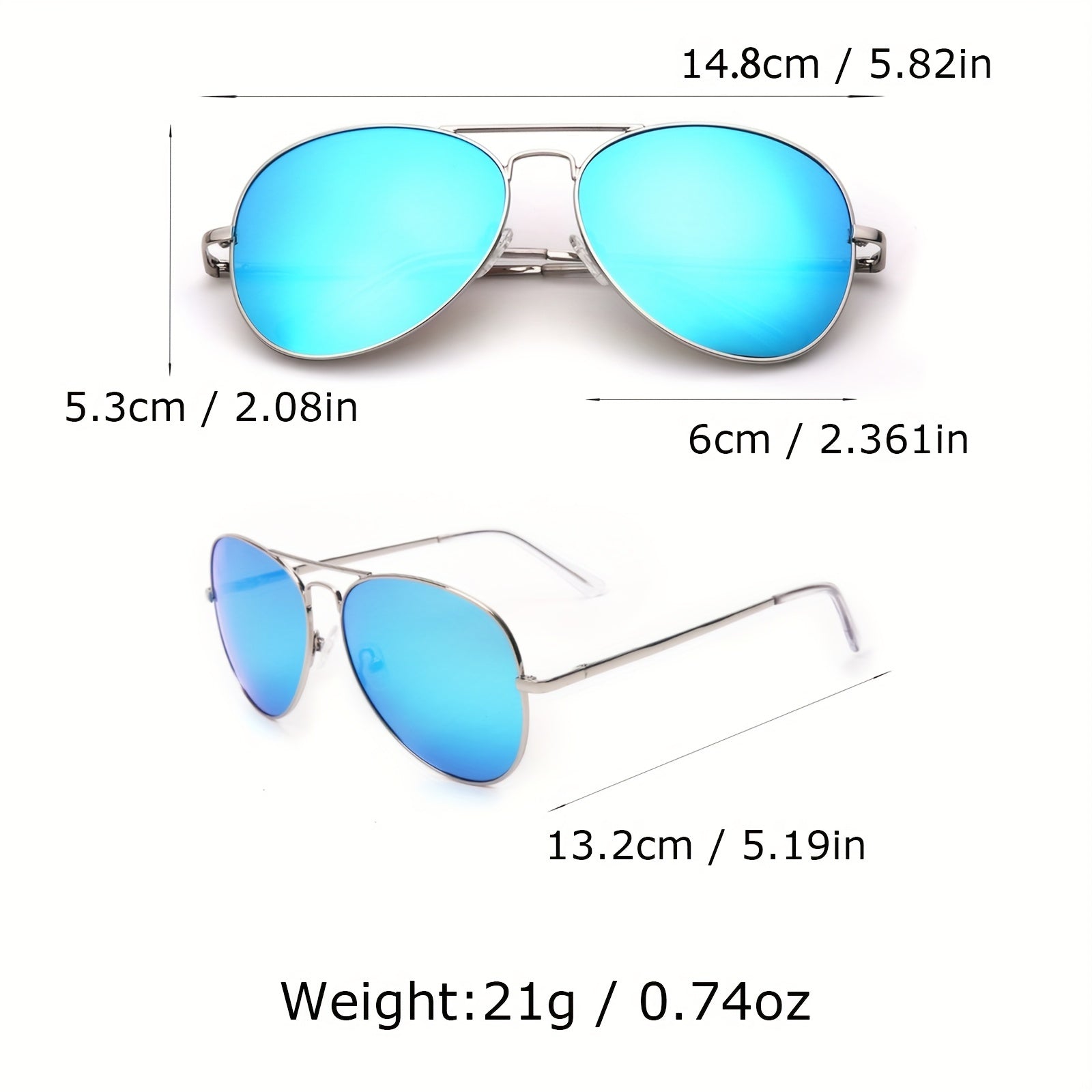 Classic Aviator Polarized Sunglasses For Men