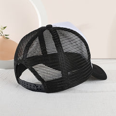 Kids Mesh Sunshade Baseball Cap with Embroidery for Outdoor