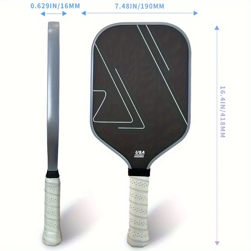 Carbon Fiber T700 Texture Pickleball Paddle 16mm Racket