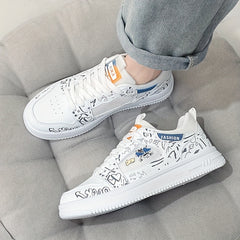Men's Cartoon Graphic Lace-up Sneakers