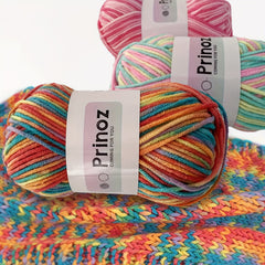 6pcs Gradient Soft Yarn DIY Craft Knit Sweater Scarf Socks Gloves 300g Bag