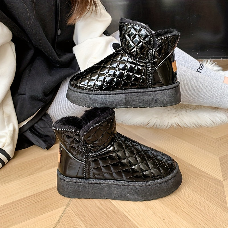 Women's Non-slip Snow Boots Thickened Medium Top Comfortable Winter Warm Shoes