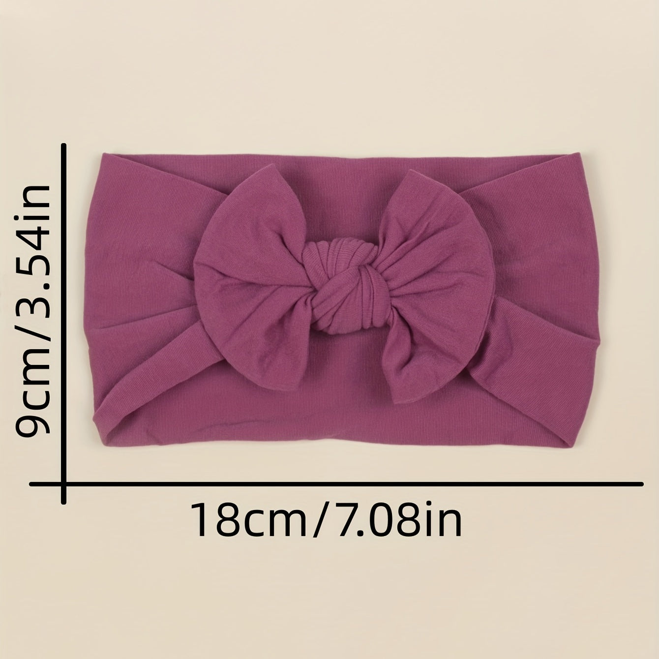 5pcs Soft Nylon Bow Elastic Headband Hair Accessories for Baby Girls
