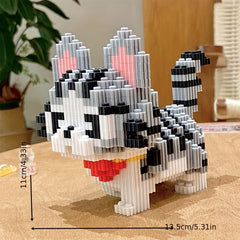 1020pcs Cat Building Blocks DIY Puzzle Challenging Assembly Display Decoration