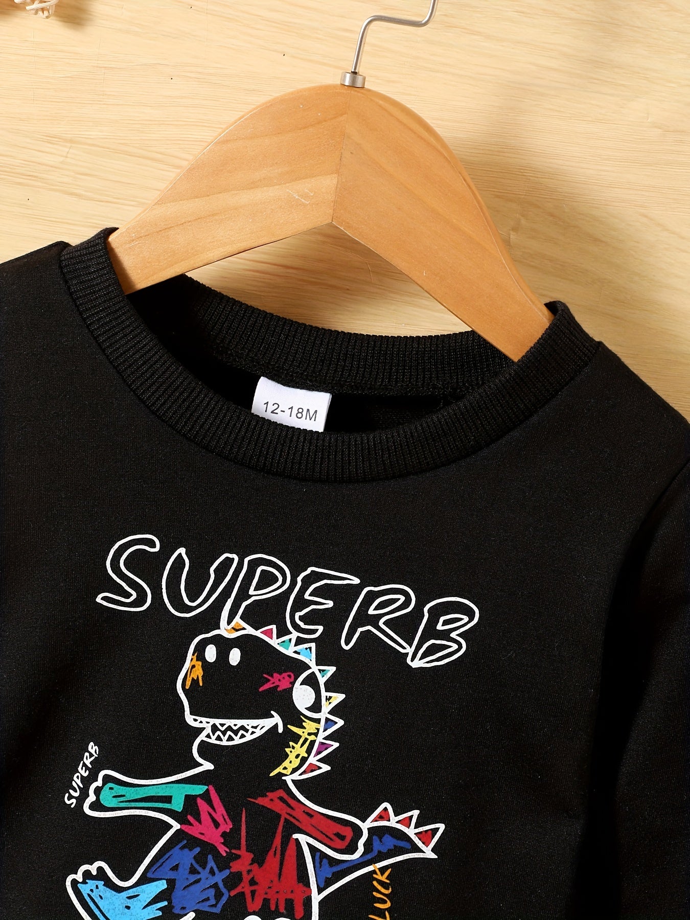 Dino Graffiti Long Sleeve T-shirt for Toddlers