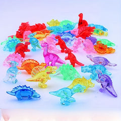 24pcs Dinosaur Toys Acrylic Dino Decoration Gems DIY Happy Birthday Party