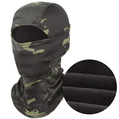 Camouflage Balaclava and Tactical Helmet Hats for Winter Protection