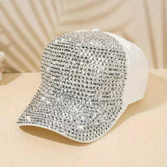 Summer Baseball Cap with Diamond Inlay