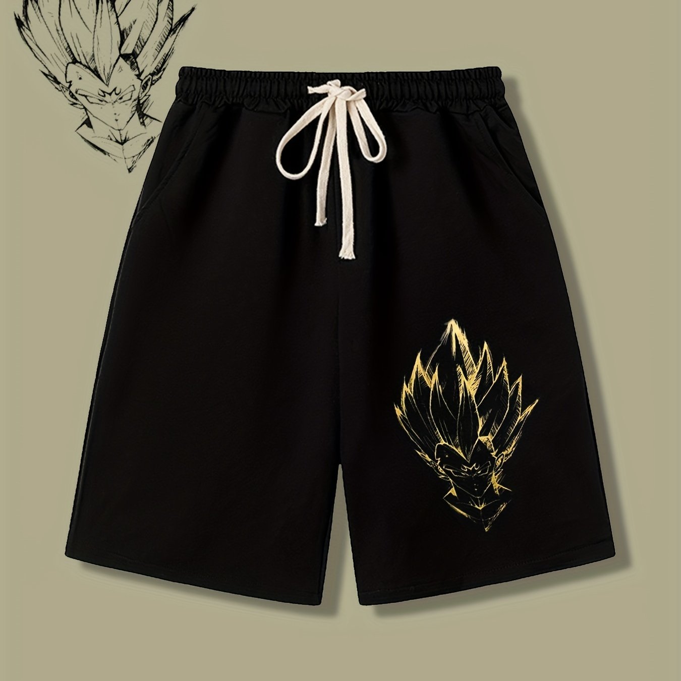 Men's Printed Casual Pants with Drawstring