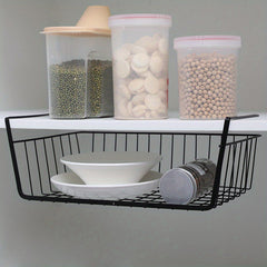 Cabinet Hanging Storage Basket for Office Desktop and Closet Storage