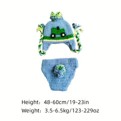 2pcs Cars Wool Set for Newborn Photography Props