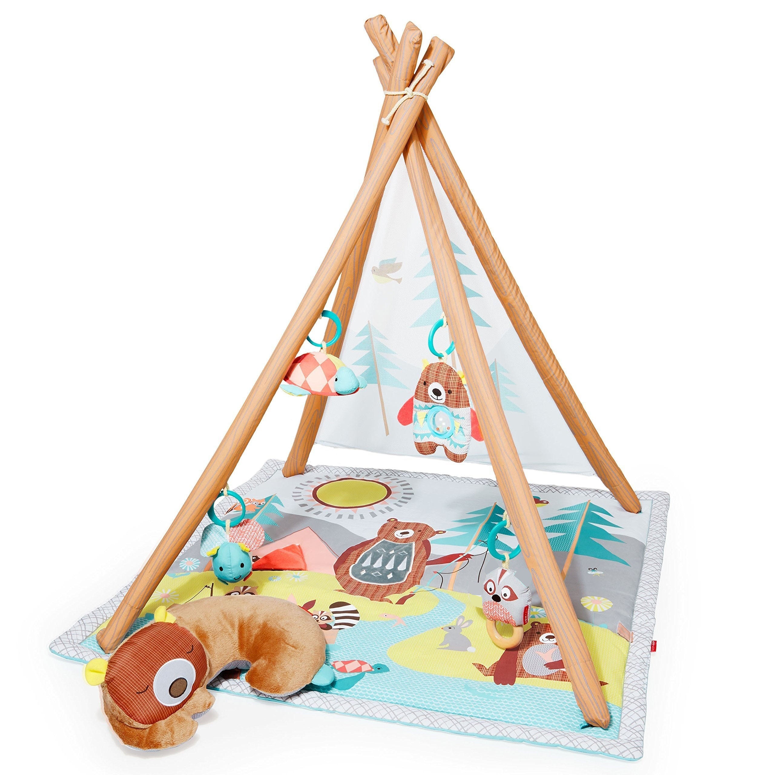 Baby Play Mat Activity Gym with Ball Pit Sensory Toys Music Tummy Time