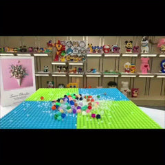 Large Nine Tailed Fox Building Blocks Gift Party Game Office Home Decor DIY
