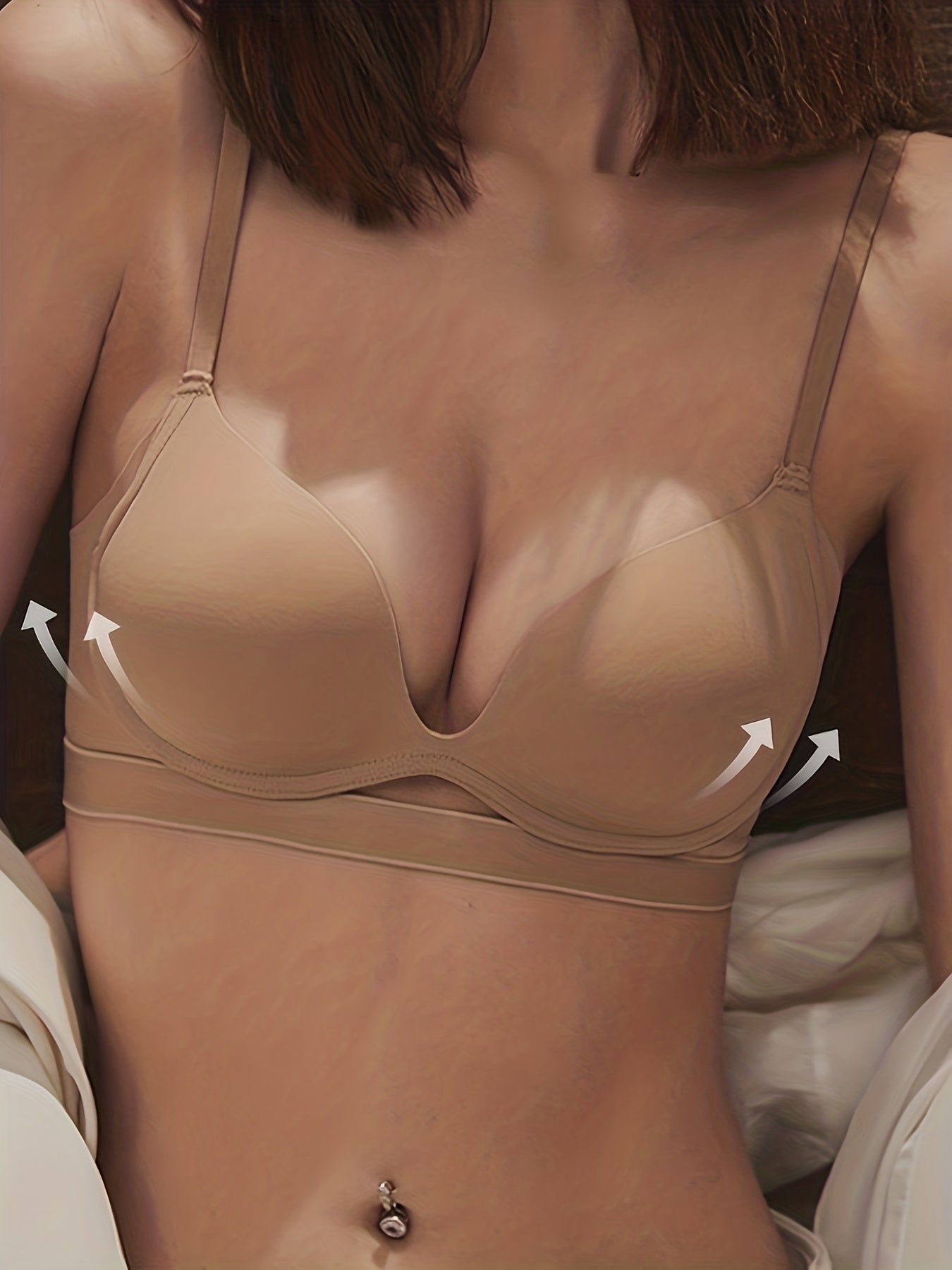 Cut Out Push Up Bra Comfy & Breathable T Shirt Bra