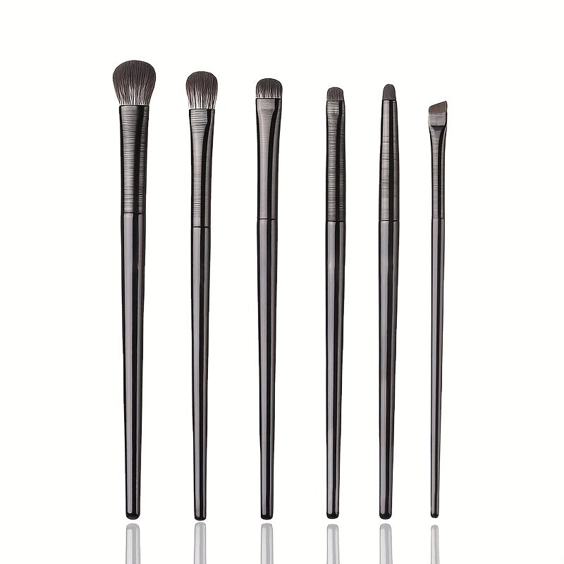 6pcs Soft Synthetic Eye Makeup Brushes Set for Eyeshadow Blending