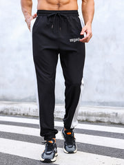 Men's Loose Fit Side Striped Sports Shorts for Outdoor Activities