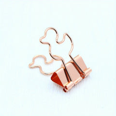 5pcs Iron Long Tail Clip for Office and School Use