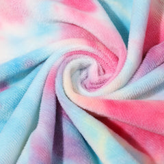 Crystal Soft Tie dye Short Plush Fabric for DIY Clothing