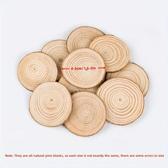 10pcs Large Wood Slices for Centerpieces Unfinished Wooden Ornaments Crafts