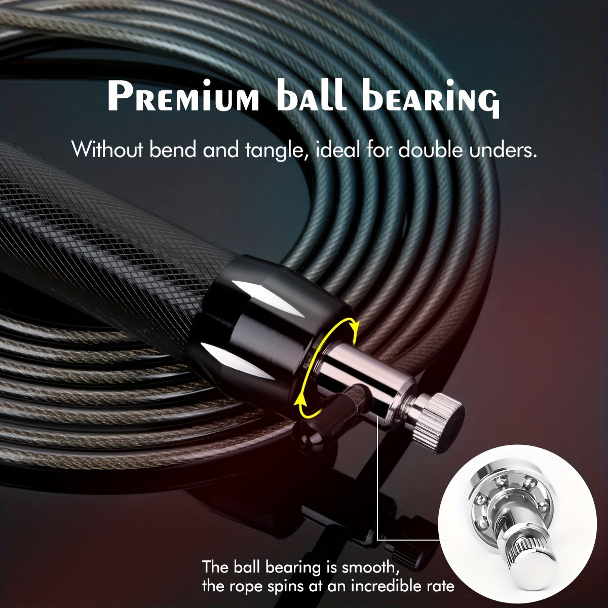 Adjustable Metal Handle Jump Rope for Men and Women with Storage Bag