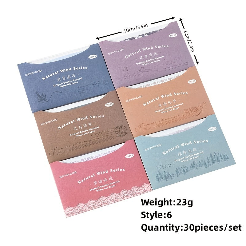 30 Sheets Sulfuric Acid Writing Paper Set DIY Manual Material