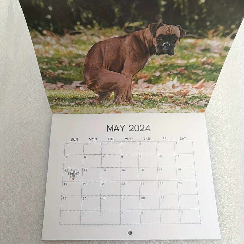 Dog Poop Wall Calendar for Office and Living Room