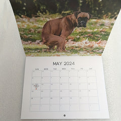 Dog Poop Wall Calendar for Office and Living Room
