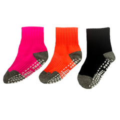 3 Pairs Boys Cotton Short Socks Anti Slip Sports Socks For 0-8 Years
