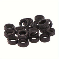 20pcs 1 64 Tire Skin Car Model Scene Accessories Tire Wheels Car Model Scene