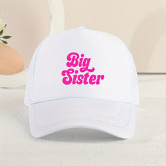 Kids Mesh Baseball Cap with Letter Embroidery