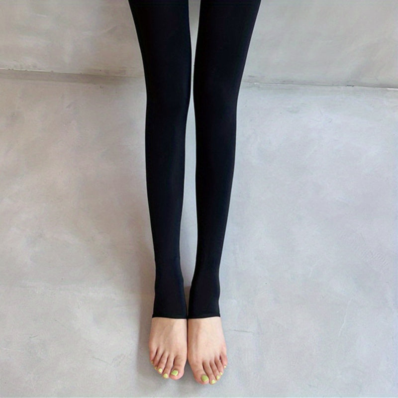 Plush Lined Thermal Pantyhose, Women's Stockings